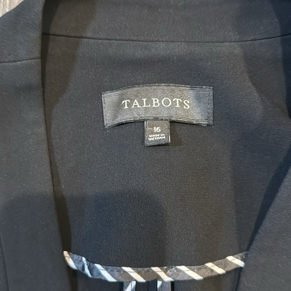 talbots women’s black suit blazer - Picture 2 of 5